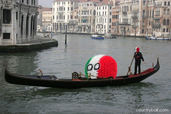 Italyball enjoying a Gondola Ride